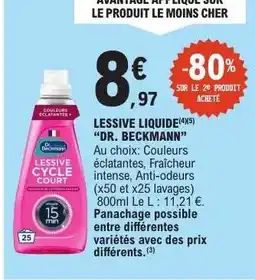 E.Leclerc LESSIVE LIQUIDE DR. BECKMANN offre