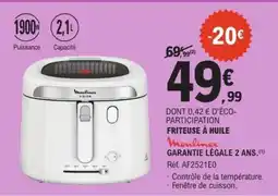 E.Leclerc Friteuse à huile Moulinex offre