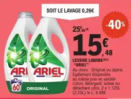 E.Leclerc LESSIVE LIQUIDE ARIEL offre
