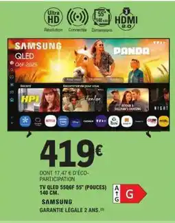 E.Leclerc TV QLED 55Q6F 55” (POUCES) 140 CM offre