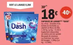E.Leclerc CAPSULES DE LAVAGE “DASH” offre