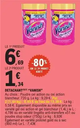 E.Leclerc Détachant Vanish offre