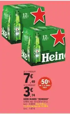E.Leclerc Bière Blonde Heineken offre