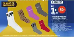 E.Leclerc CHAUSSETTES À MESSAGE POUR TOUTE LA FAMILLE offre
