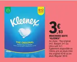 E.Leclerc MOUCHOIRS BOÎTE KLEENEX offre