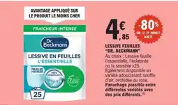 E.Leclerc LESSIVE FEUILLES DR. BECKMANN offre