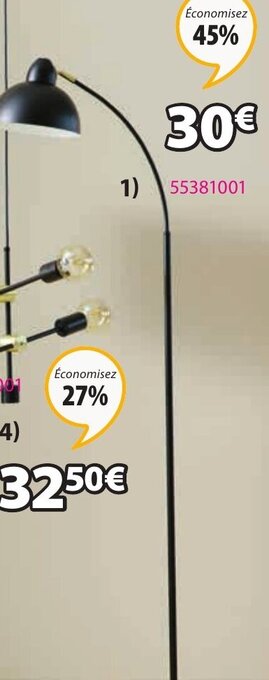 JYSK Lampadaire Hugo offre