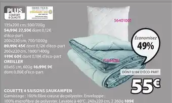 JYSK Couette 4 Saisons Saukampen offre