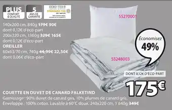 JYSK Couette En Duvet de Canard Falketind offre