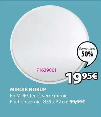 JYSK Miroir Norup offre