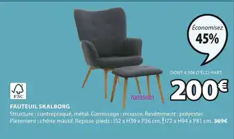 JYSK Fauteuil Skalborg offre