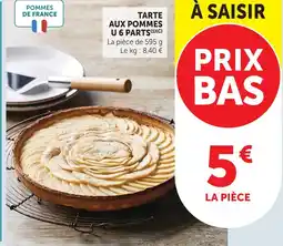Super U U tarte aux pommes 6 parts offre
