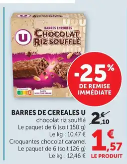 Super U U barres de céréales offre