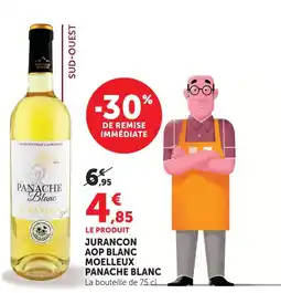 Super U Panache blanc jurançon aop blanc moelleux offre