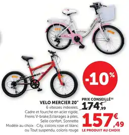 Hyper U Mercier vélo 20 offre