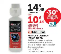 Hyper U Facom anti-cristallisant facom 250 ml offre