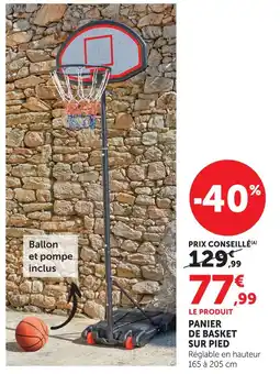 Hyper U Panier de basket sur pied offre