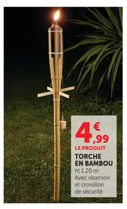 Hyper U Torche en bambou offre