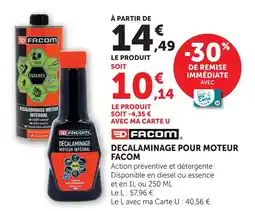 Hyper U Facom décalaminage pour moteur offre