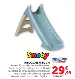 Hyper U Smoby toboggan xs 90 cm offre