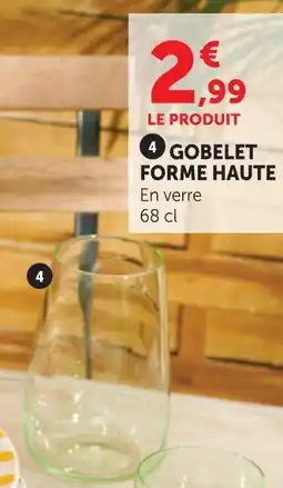 Hyper U Gobelet forme haute offre