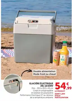 Hyper U U glacière électrique 26l 12/230v offre