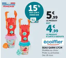 Hyper U Écoiffier seau garni 17cm offre