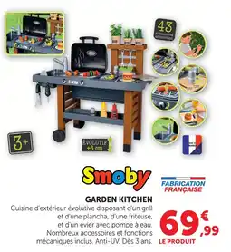 Hyper U Smoby garden kitchen offre