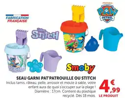 Hyper U Smoby seau garni pat'patrouille ou stitch offre