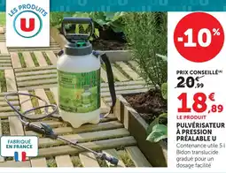 Hyper U U pulvérisateur à pression préalable offre