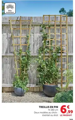 Hyper U Treillis en pin offre