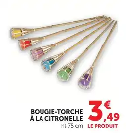 Hyper U Bougie-torche à la citronelle offre