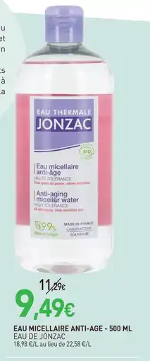 naturéO Jonzac eau micellaire anti-âge offre