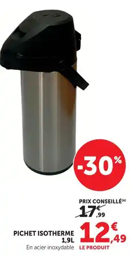 Hyper U Pichet isotherme 1.9 l offre