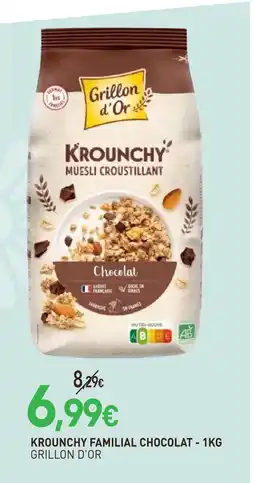 naturéO Grillon d'or krounchy familial chocolat offre