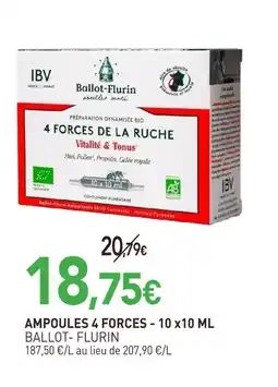 naturéO Ballot- flurin ampoules 4 forces offre