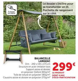 Hyper U Langeac balancelle offre