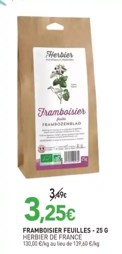 naturéO Herbier de france framboisier feuilles offre