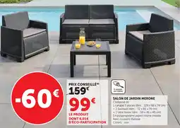 Hyper U Salon de jardin merone offre