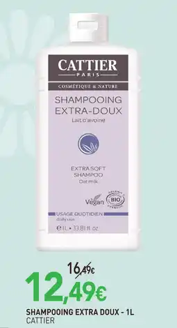 naturéO Cattier shampooing extra doux offre