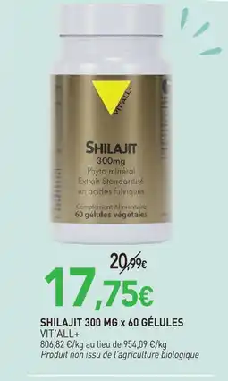 naturéO Vit'all+ shilajit 300 mg x 60 gélules offre