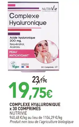 naturéO Nutrivie complexe hyaluronique offre