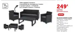 Hyper U Keter salon de jardin claire offre