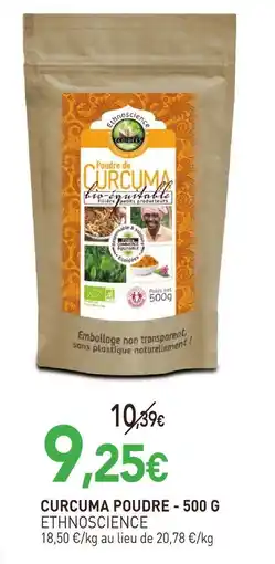 naturéO Ethnoscience curcuma poudre offre