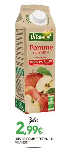 naturéO Vitamont jus de pomme tetra offre