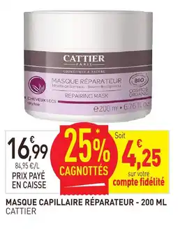 naturéO Cattier masque capillaire réparateur offre