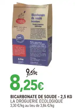naturéO La droguerie ecologique bicarbonate de soude - 2,5 kg offre