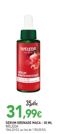 naturéO Weleda sérum grenade maca offre