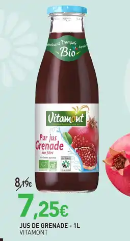 naturéO Vitamont jus de grenade - 1l offre