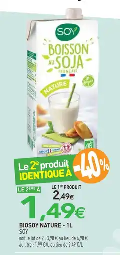 naturéO Soy biosoy nature offre